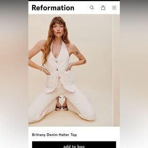 Brittany Denim halter top